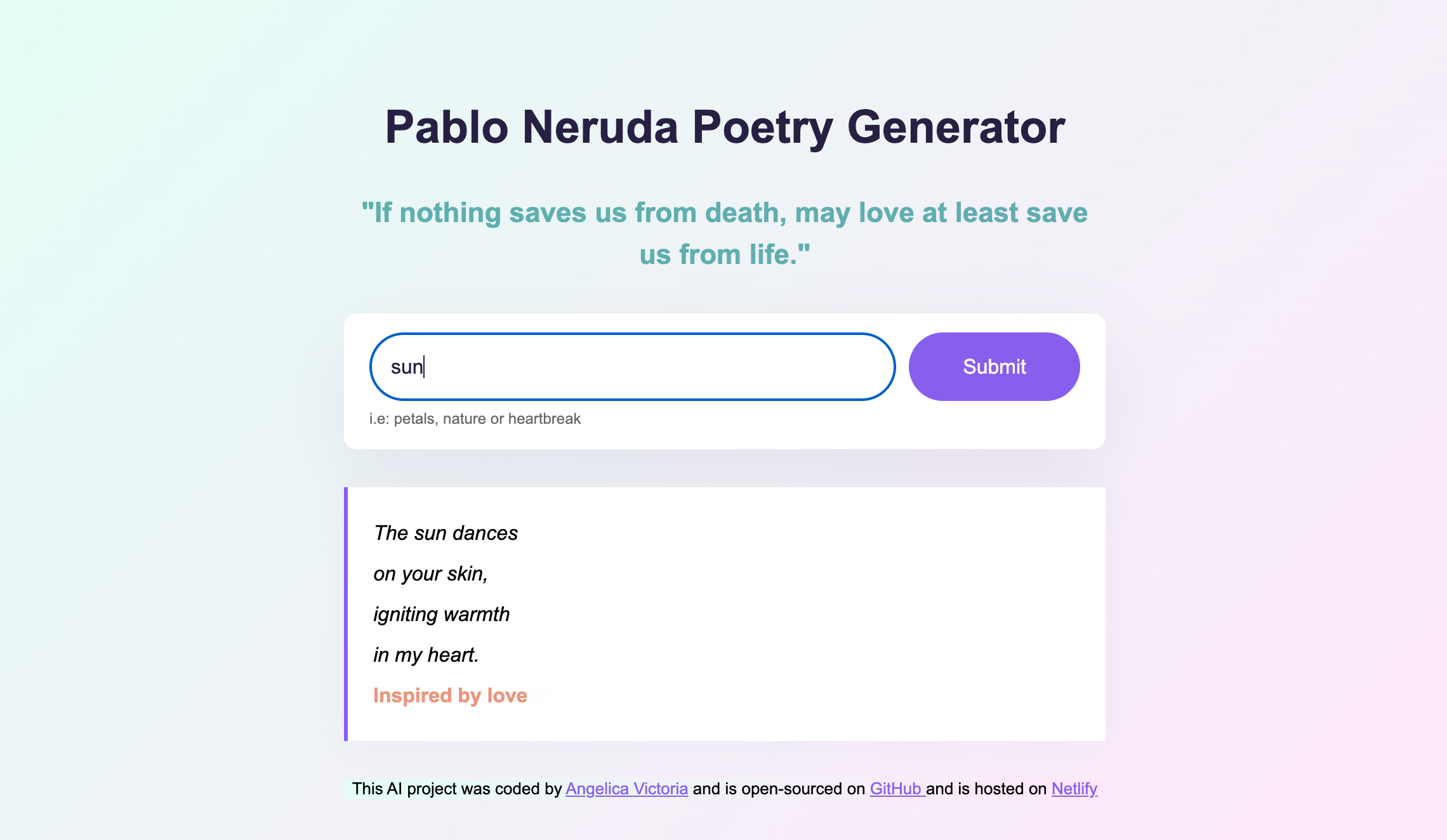 AI Poem Generator